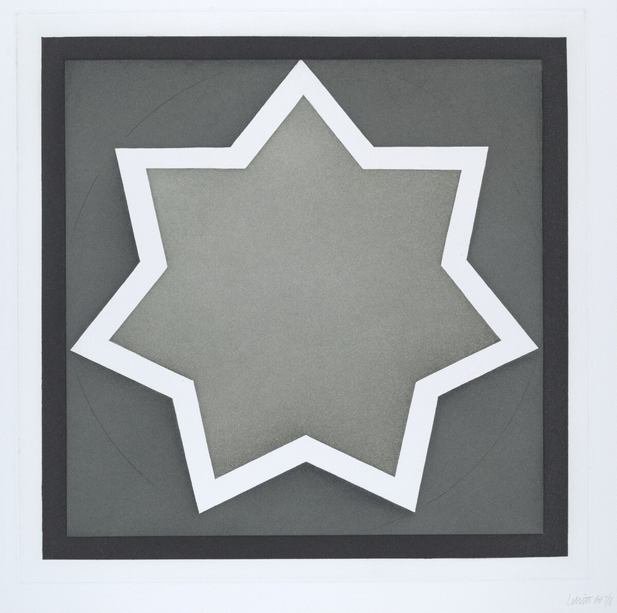 Stars-Light Center: 7 Point by Sol LeWitt