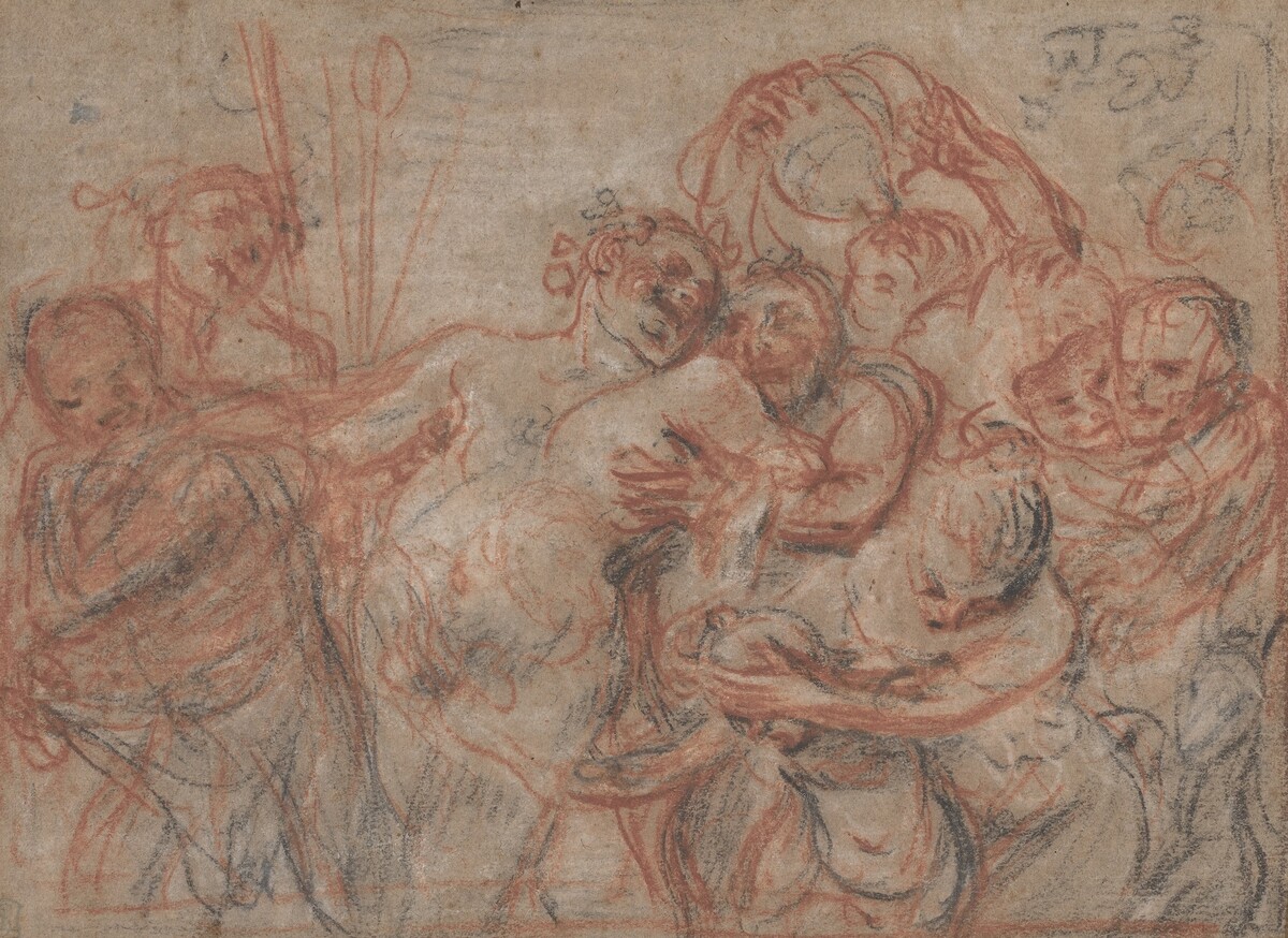 The March of Silenus [recto] by Antoine Watteau