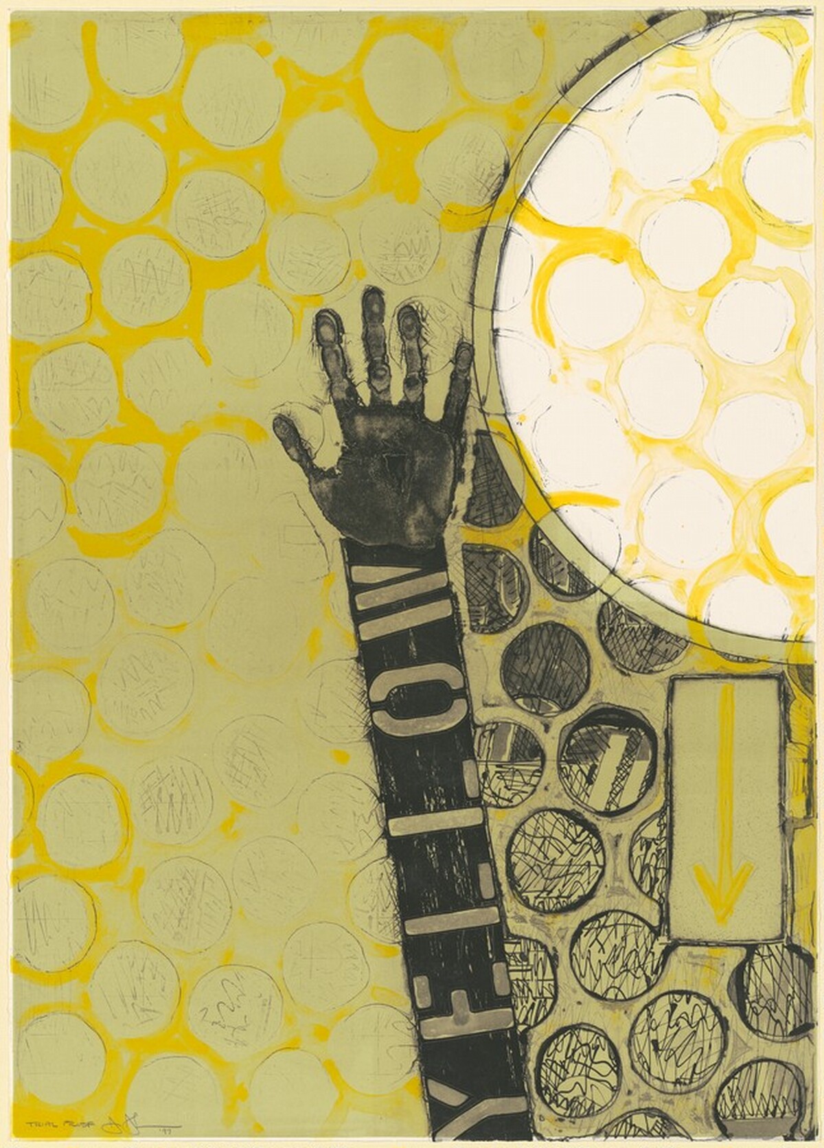 Untitled [trial proof] by Jasper Johns