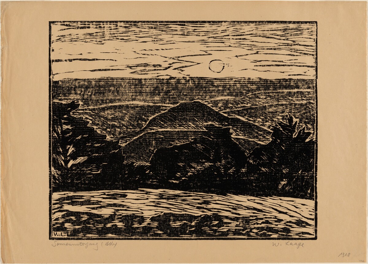 Sonnenuntergang (Alb) by Wilhelm Laage