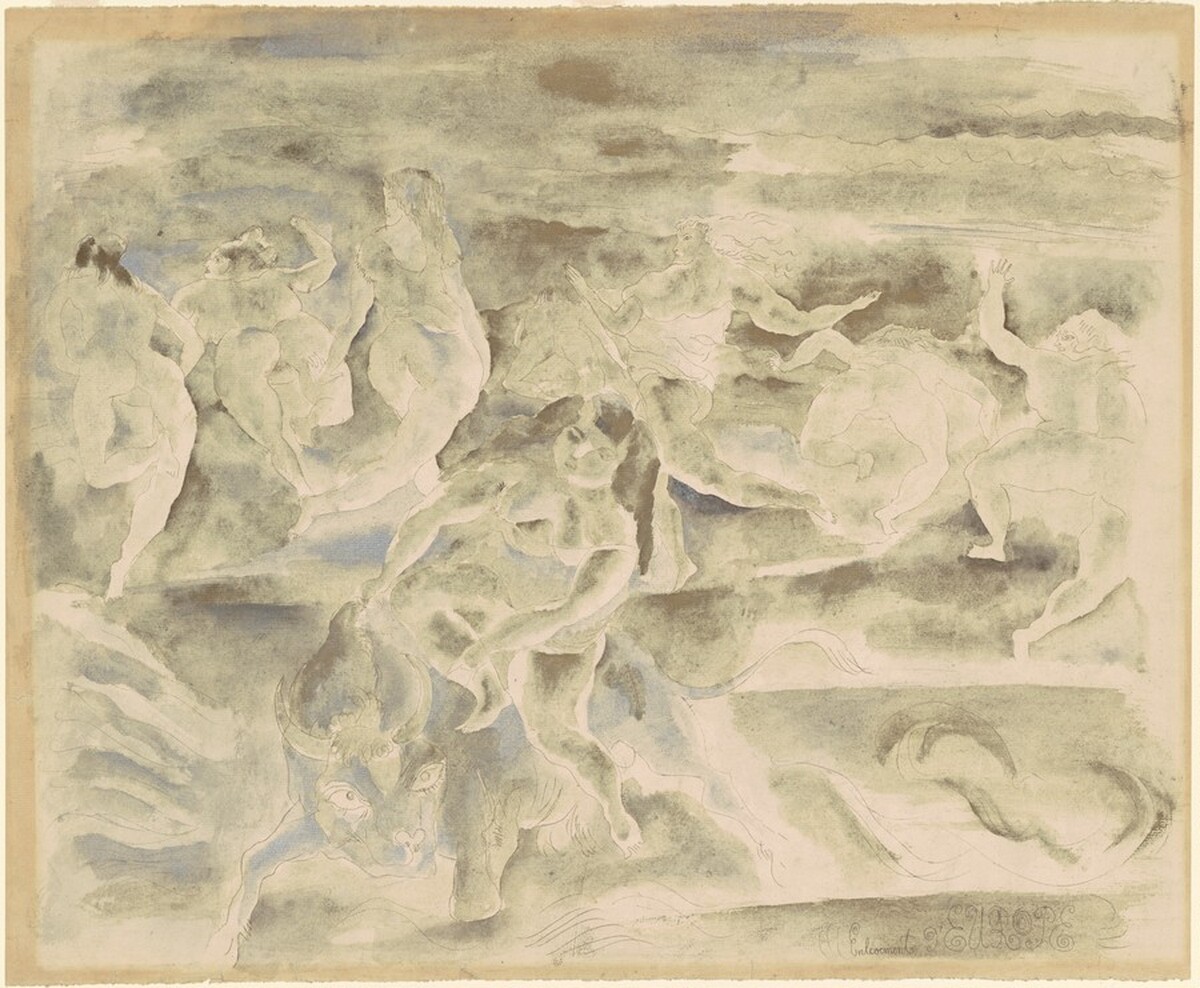 Enlèvement d'Europe (Rape of Europa) by Jules Pascin