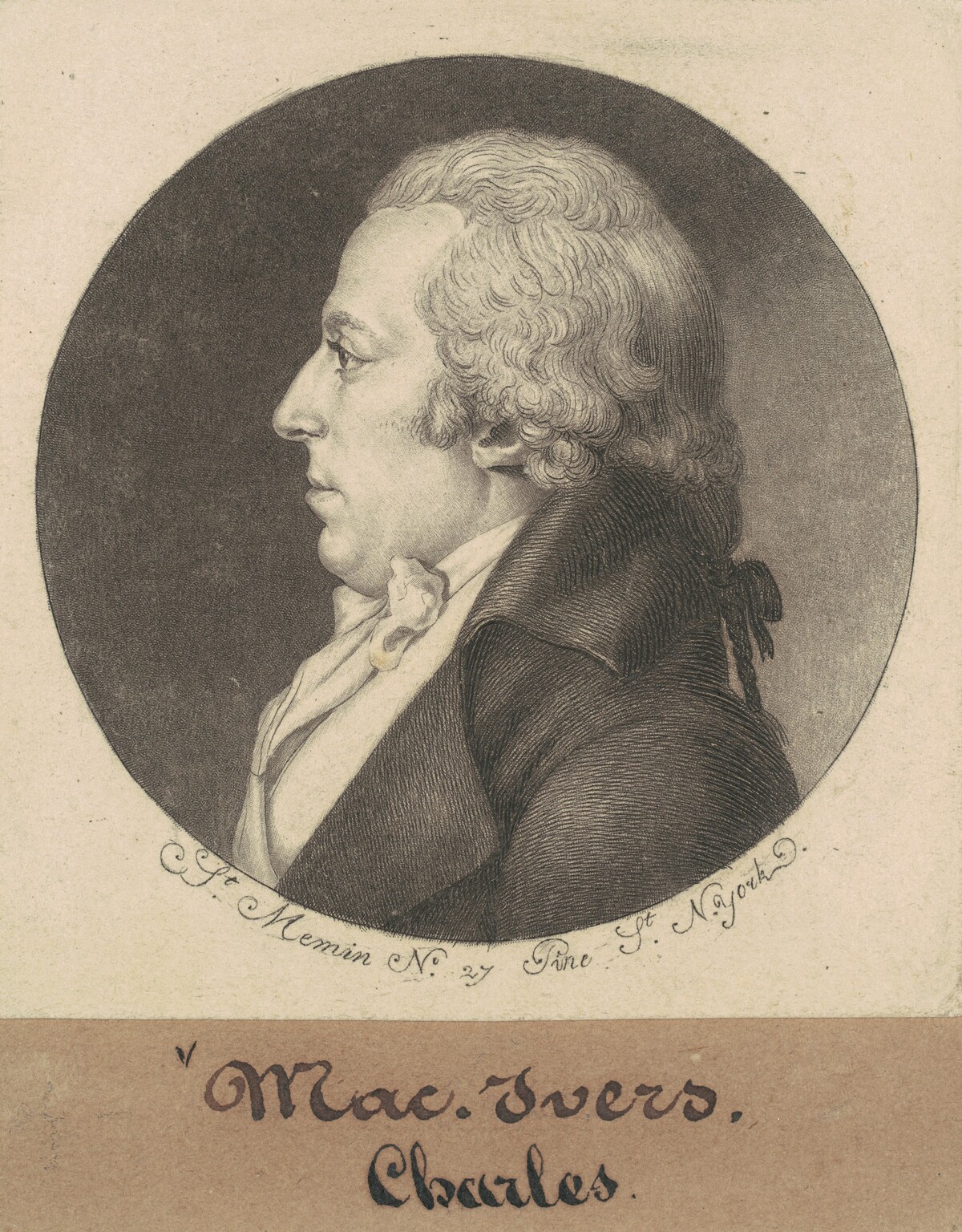 Charles McEvers by Charles B. J. Févret de Saint-Mémin
