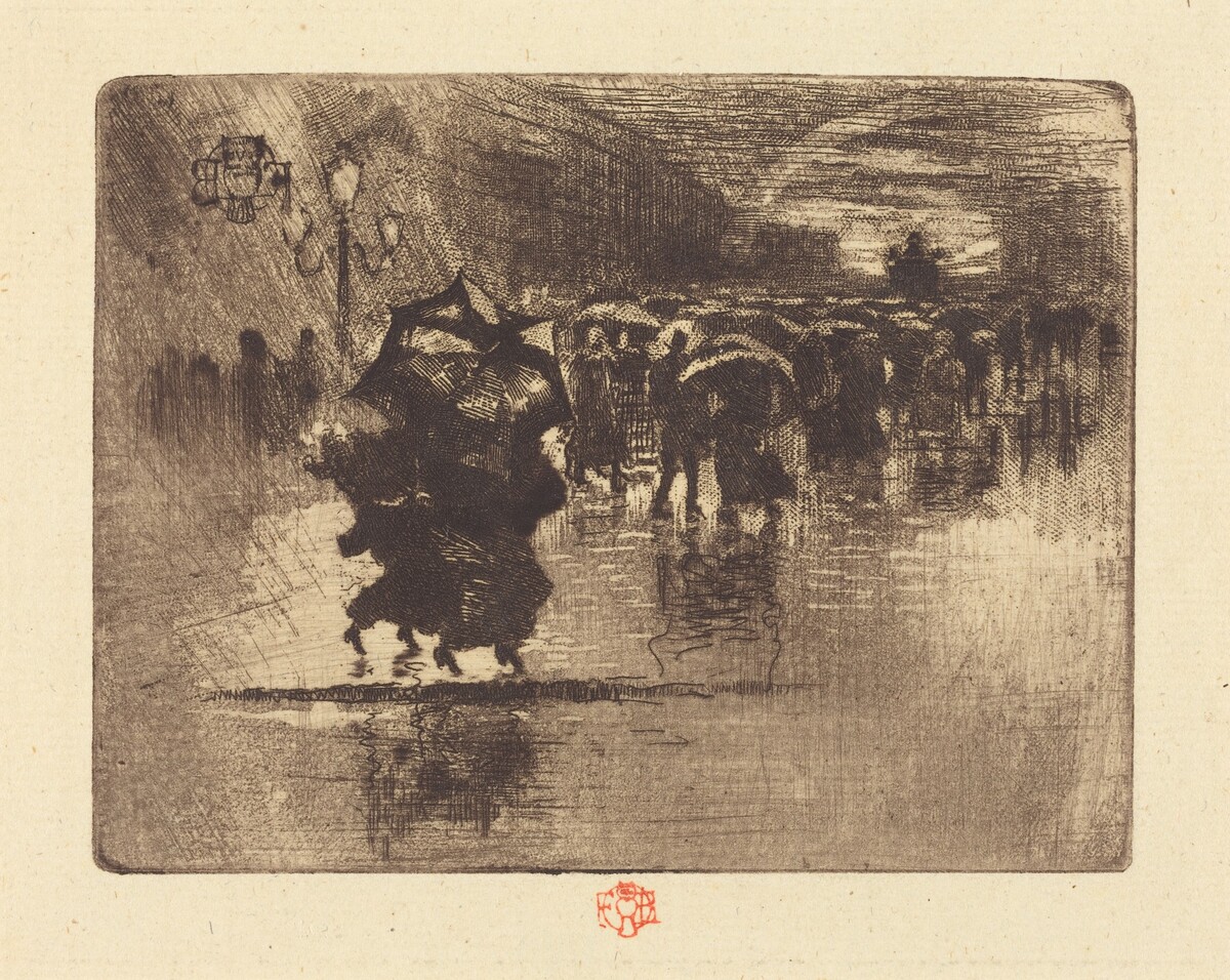 Le Petit Enterrement (The Burial - Small Plate) by Félix-Hilaire Buhot