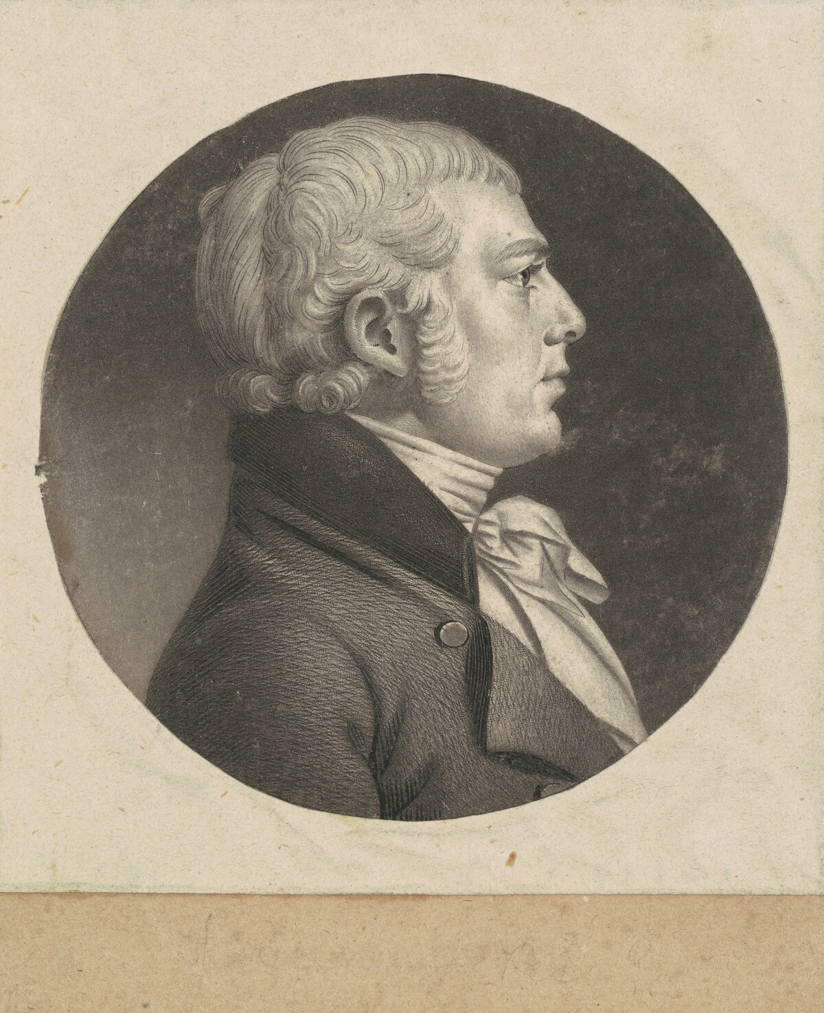 John Moore White by Charles B. J. Févret de Saint-Mémin