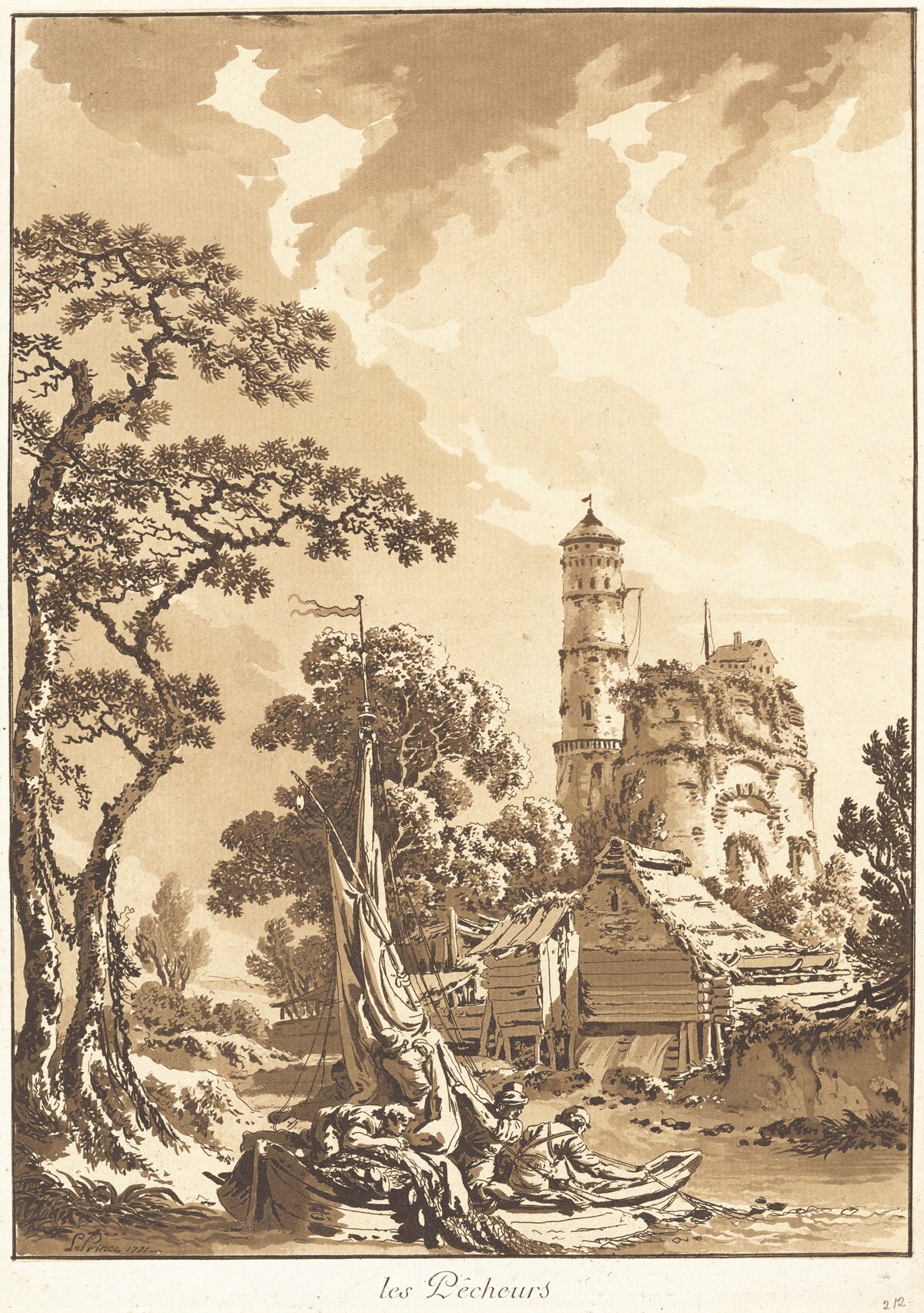Les Pêcheurs (The Fishermen) by Jean-Baptiste Le Prince