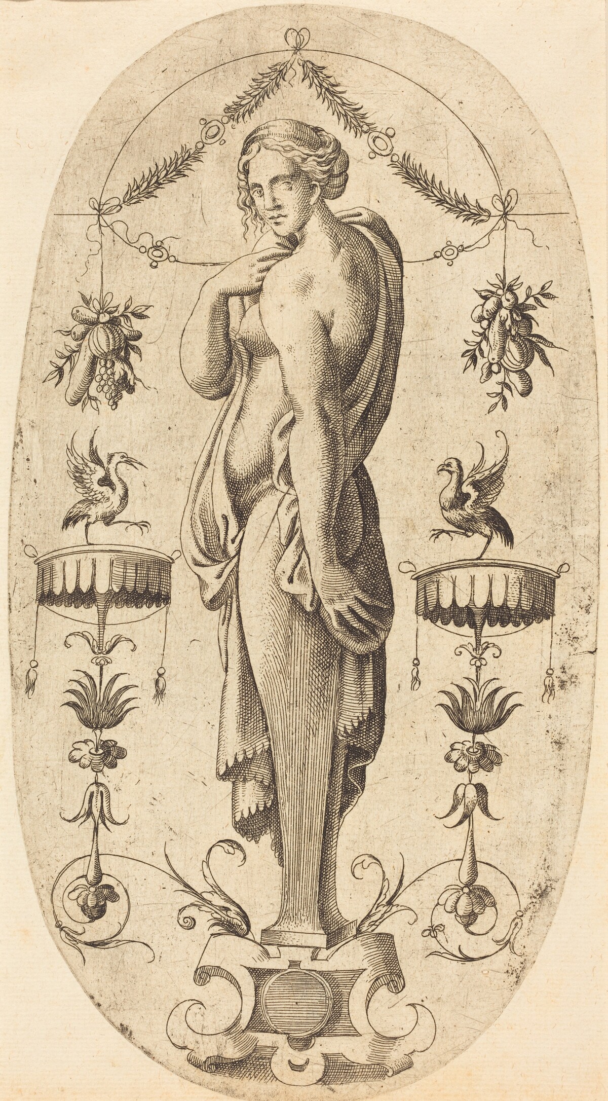 Woman with Left Profile by Jean Mignon