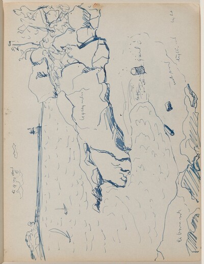 Beach Scene with Sailboats