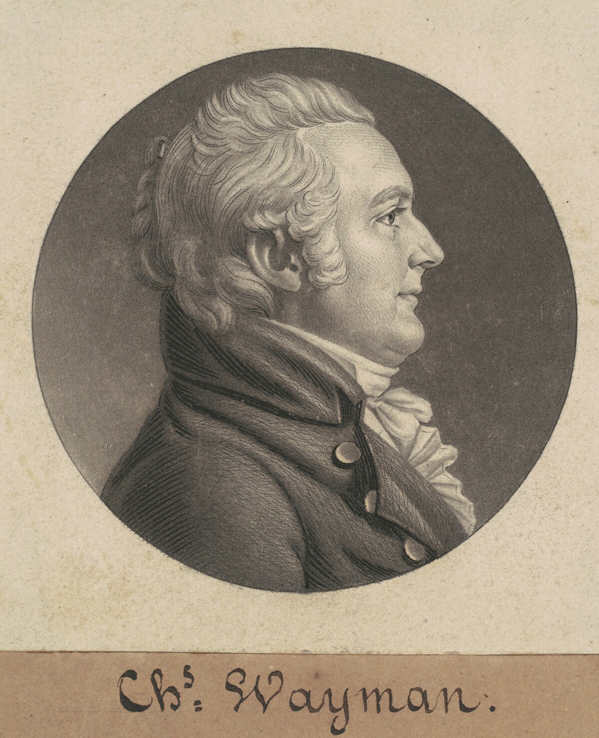 Charles Wayman by Charles B. J. Févret de Saint-Mémin