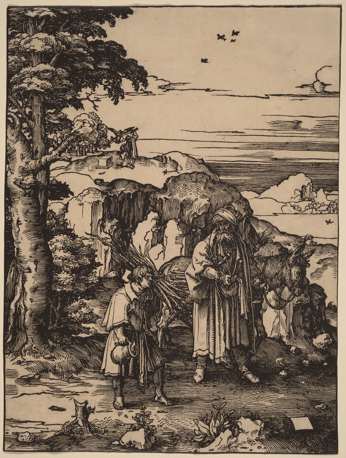 Abraham Going to Sacrifice Isaac by Lucas van Leyden