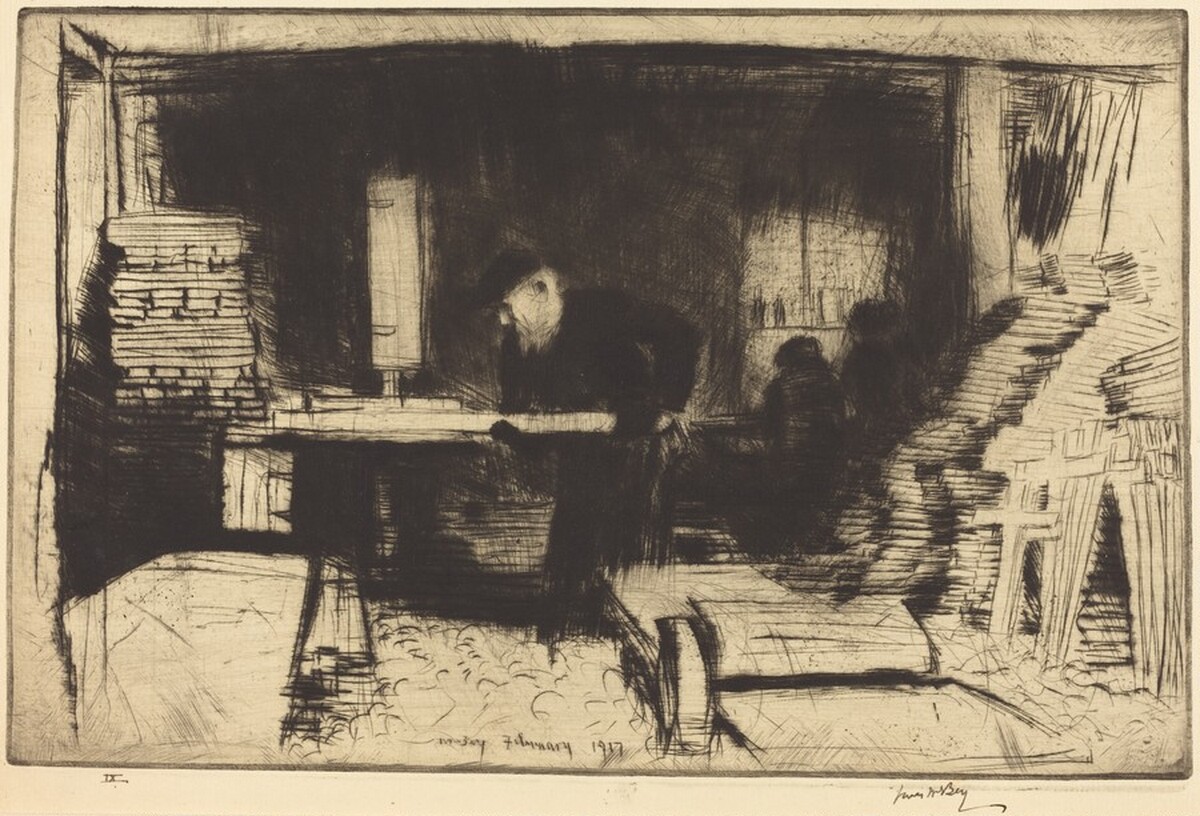 The Carpenter of Hesdin by James McBey