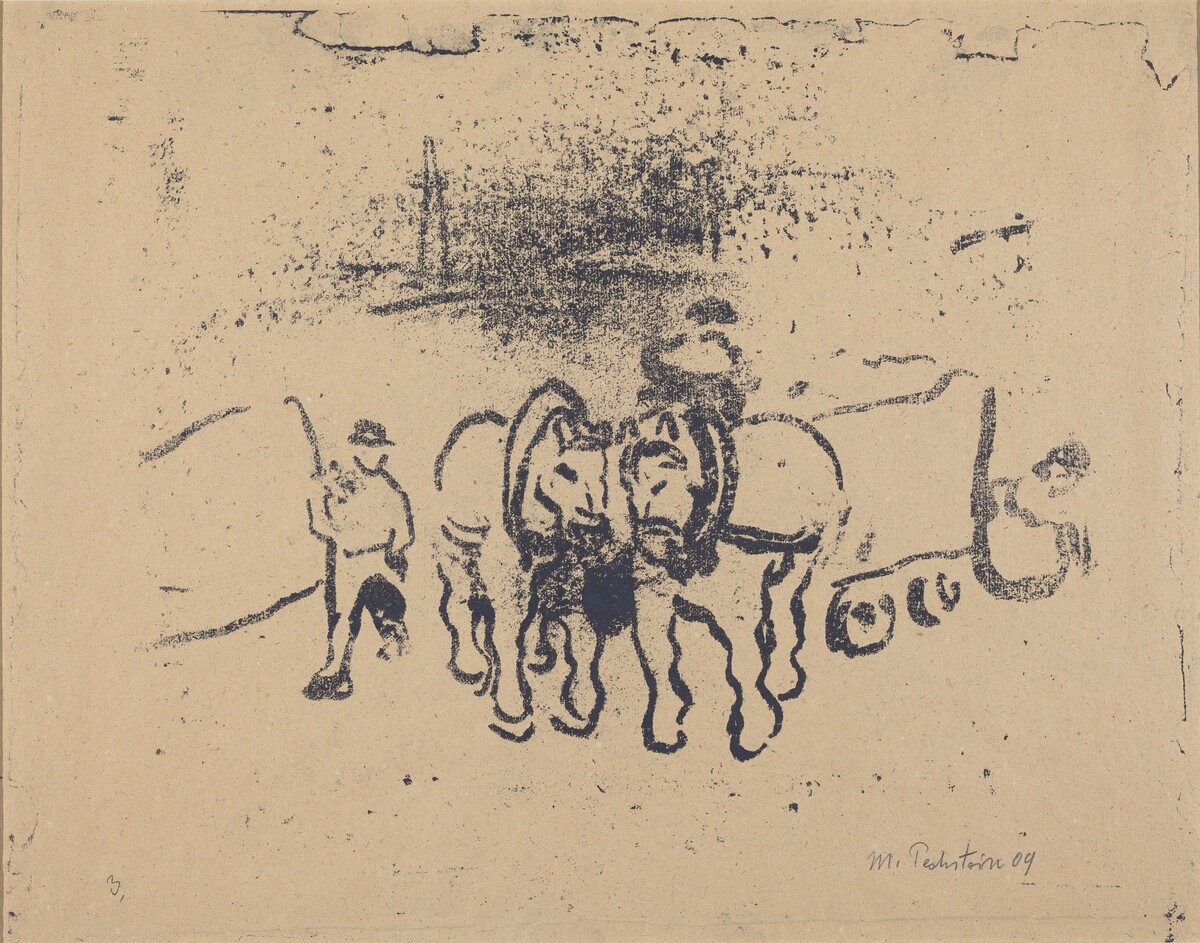 Cart Horses by Max Pechstein