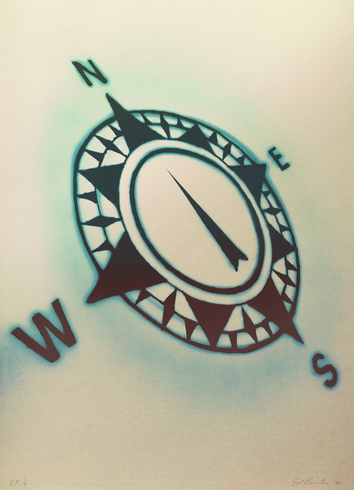 Compass by Ed Ruscha