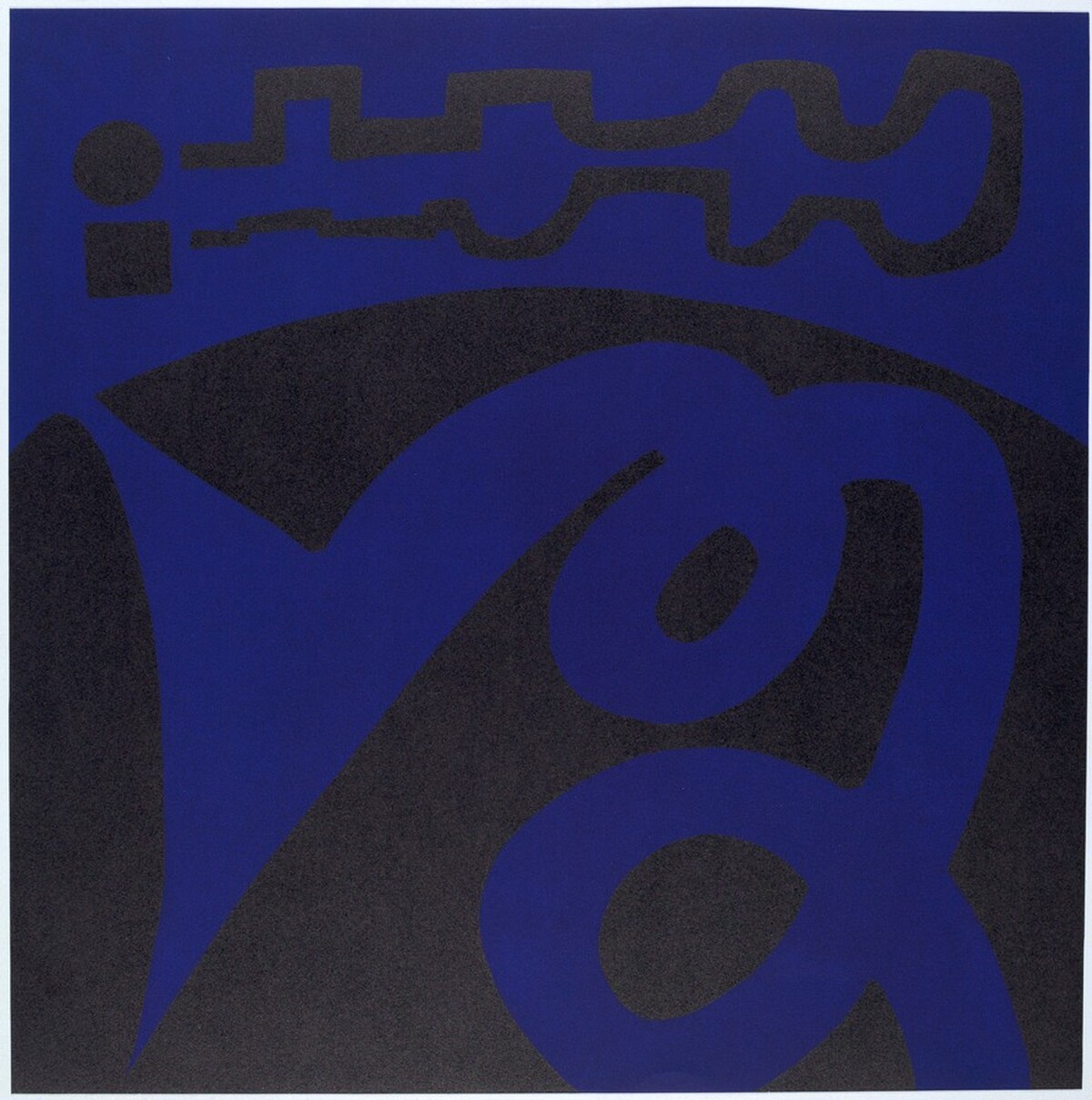 Blue and Black by George Sugarman