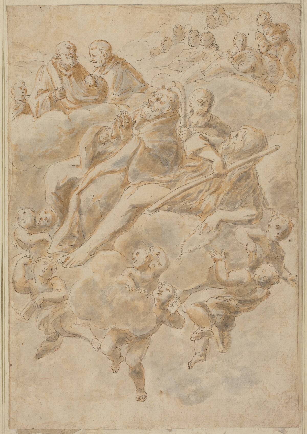 Ecstasy of a Saint by Follower of Giovanni Lanfranco