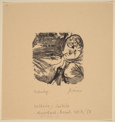 Illustration to Voltaire, "Candide"