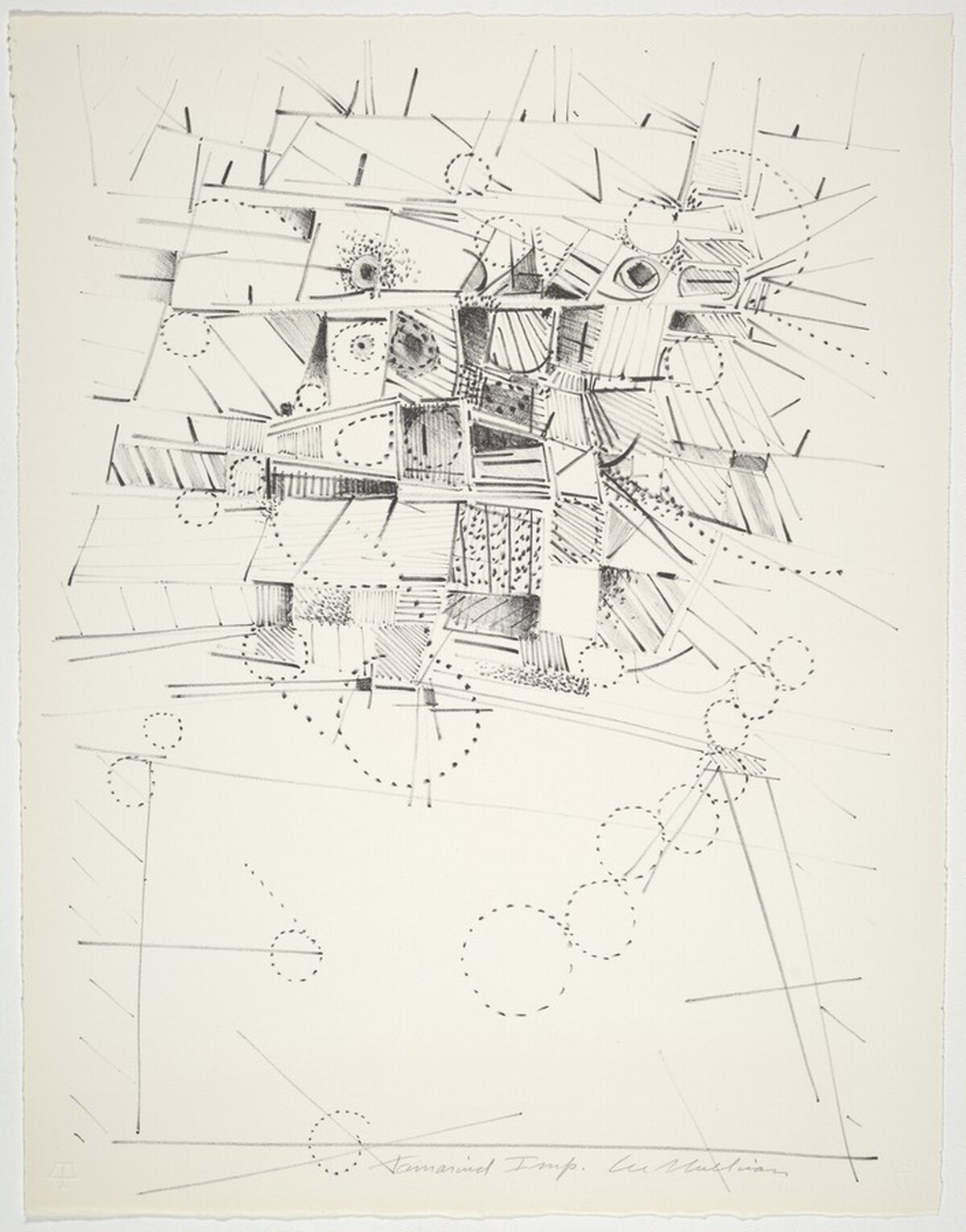 Pencil Head by Lee Mullican
