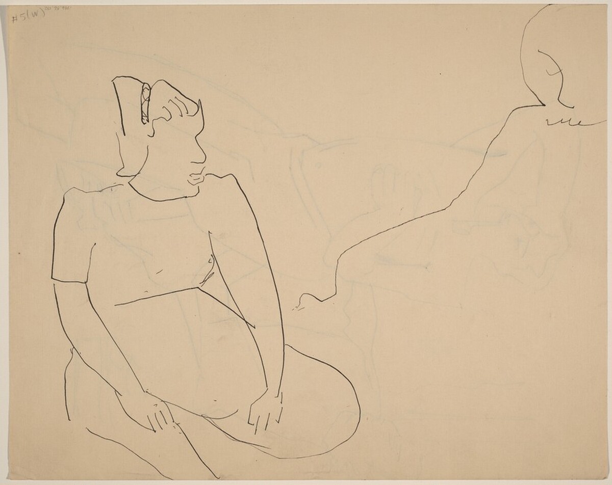 Figue Studies [verso] by Mark Rothko