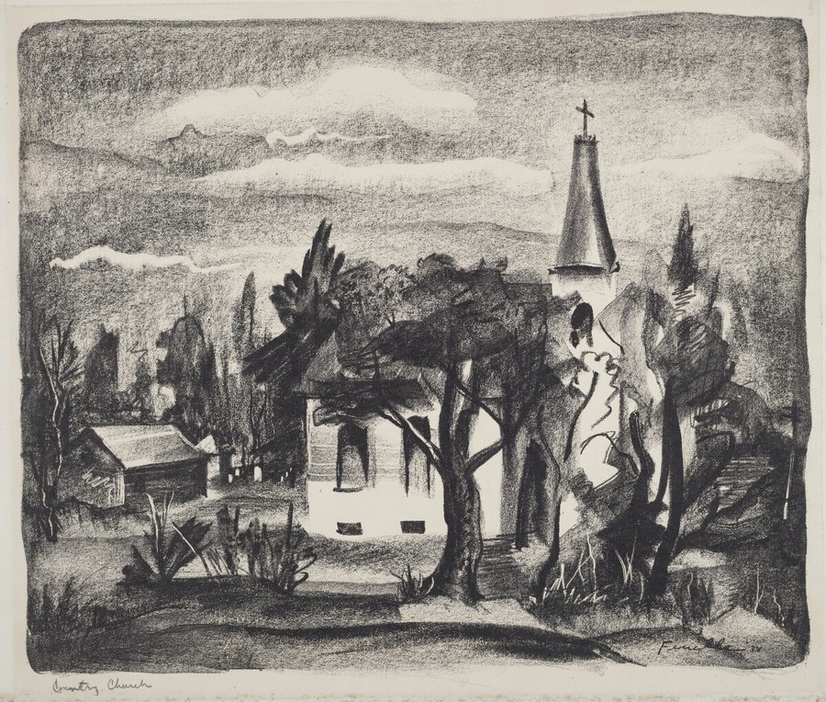 Country Church by Stanford Fenelle
