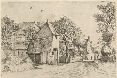 Village Road with Draw Well