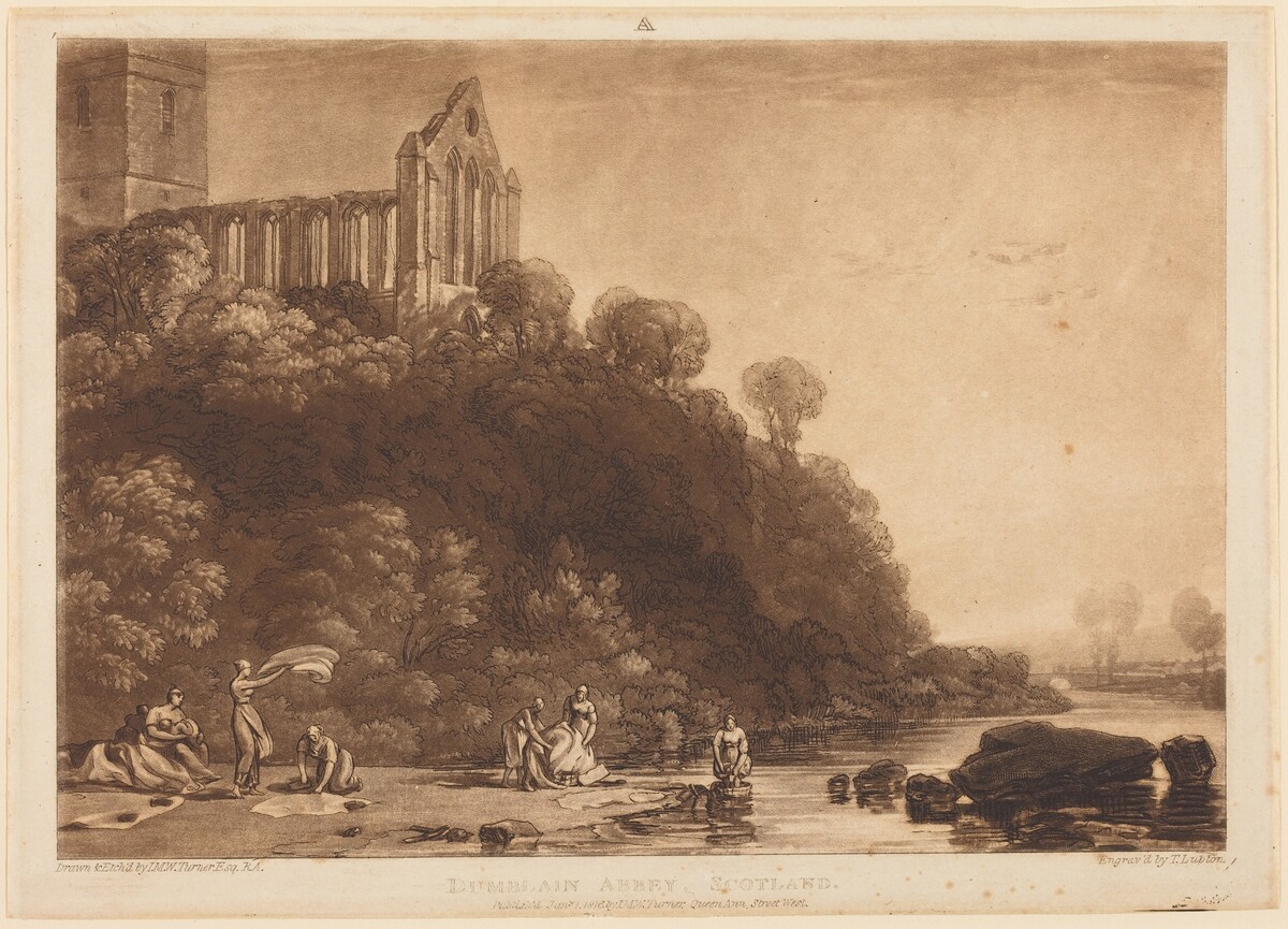Dumblain Abbey by Joseph Mallord William Turner and Thomas Goff Lupton