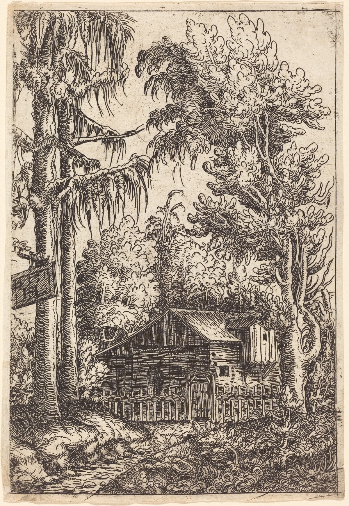 Landscape with View of a Farmer's Cottage by Hanns Lautensack