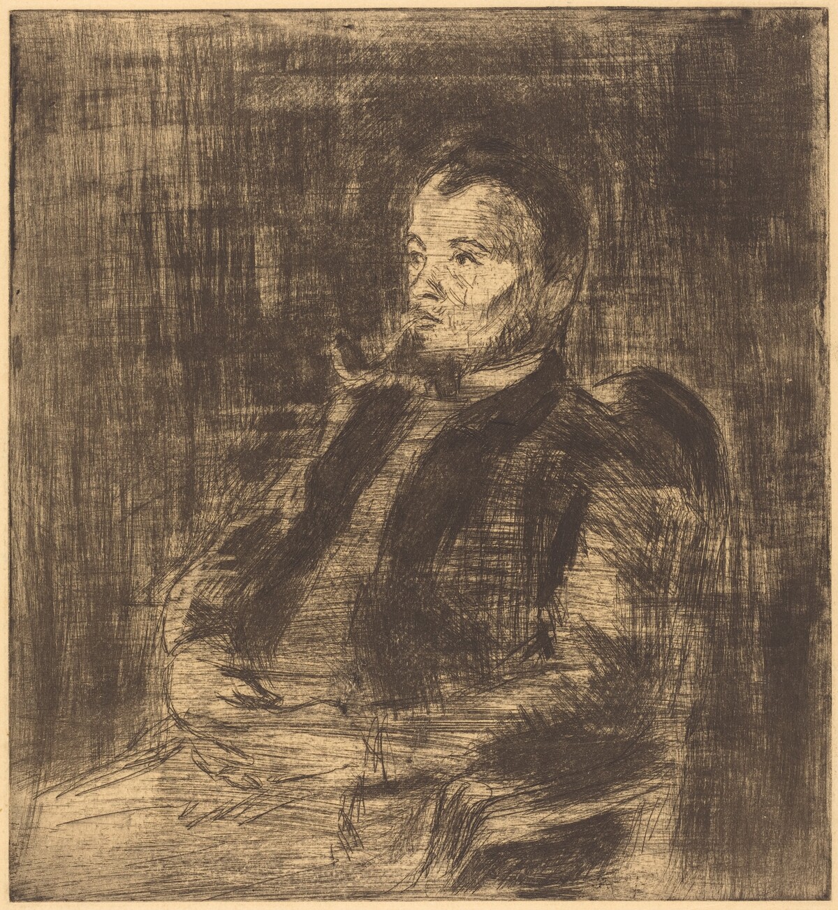 Paul Signac (Portrait de Paul Signac) by Camille Pissarro