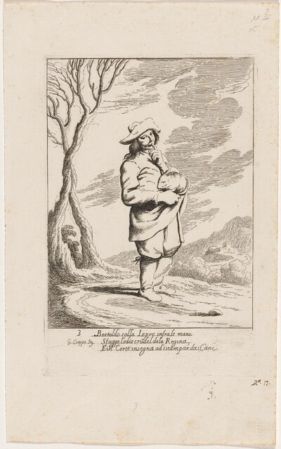 Bertoldo Holding a Hare
