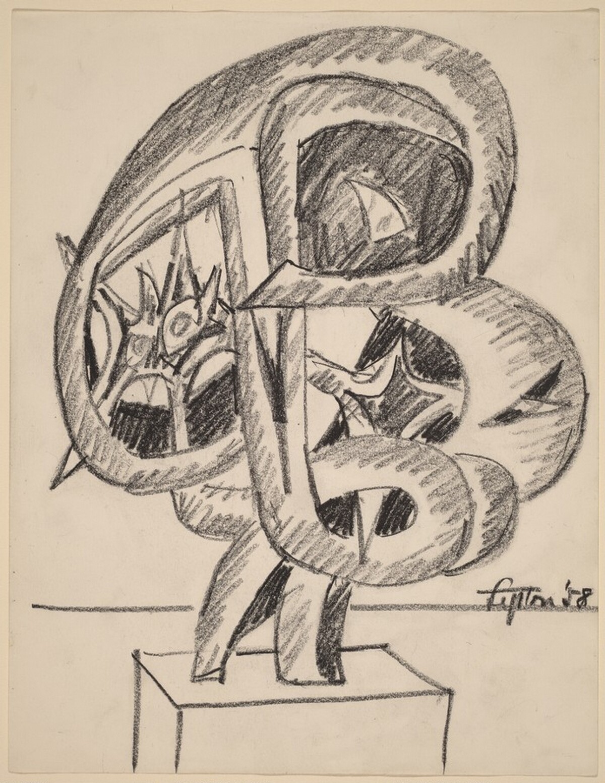 Study for "Fountainhead" by Seymour Lipton