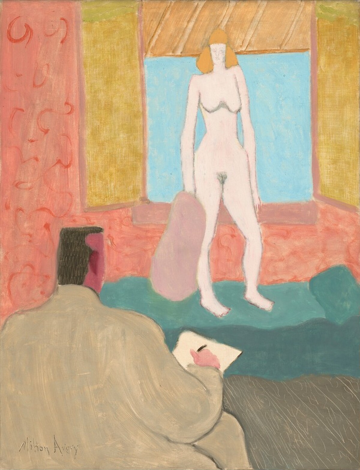 Artist and Nude by Milton Avery