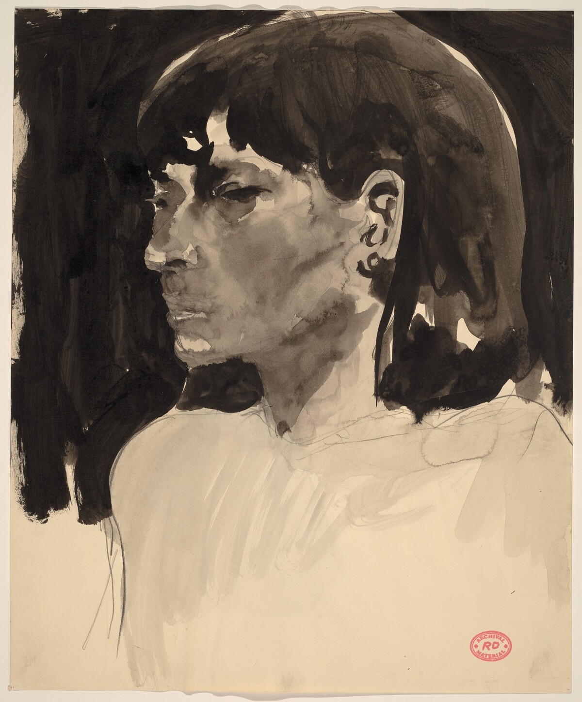 Untitled [portrait] by Richard Diebenkorn