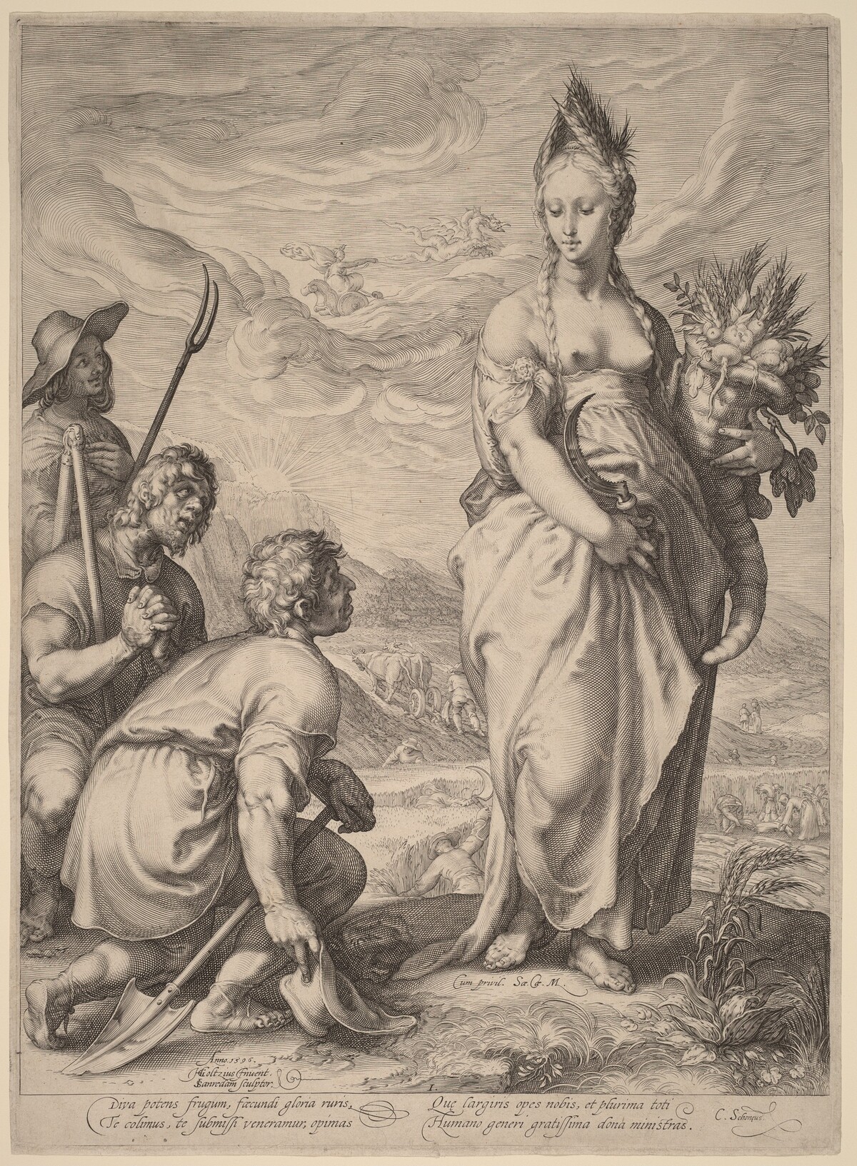 The Cult of Ceres by Jan Pietersz Saenredam, after Hendrik Goltzius