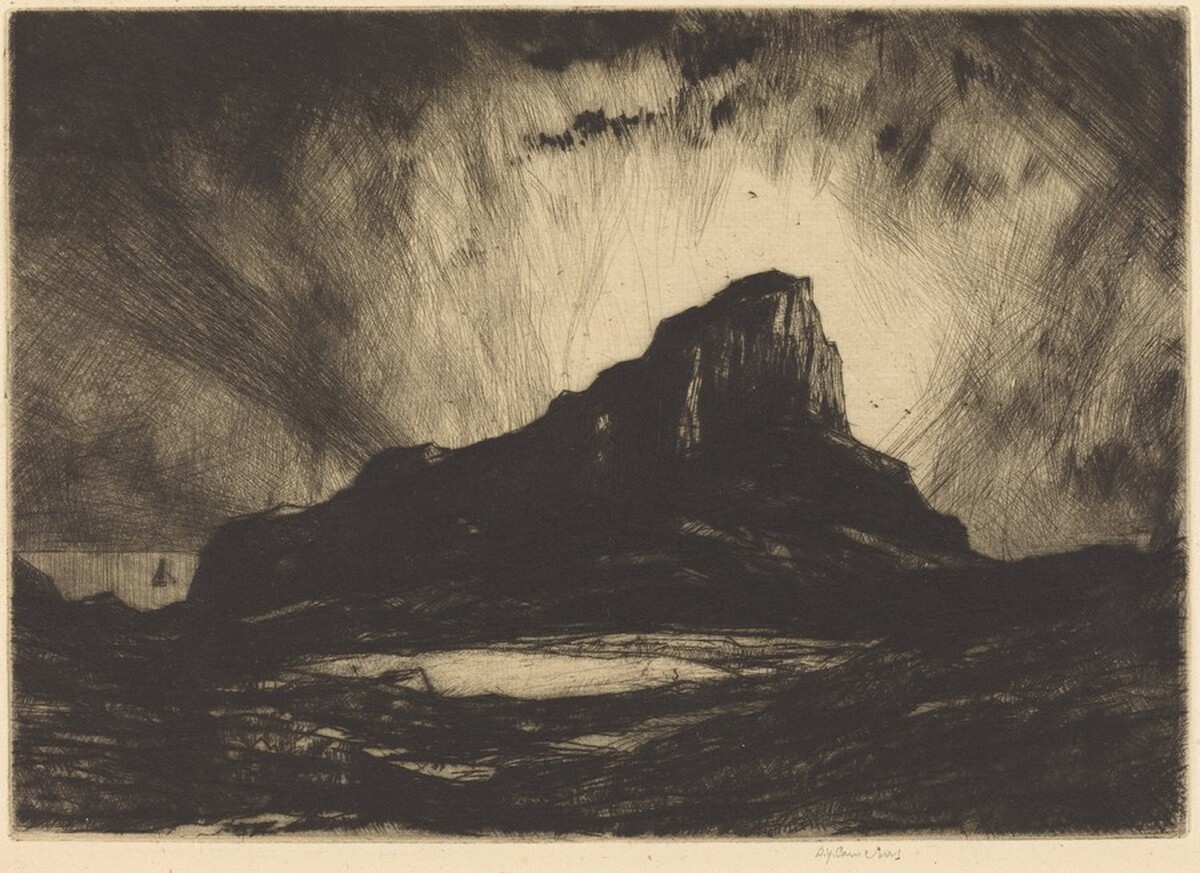 The Scuir of Eigg by David Young Cameron