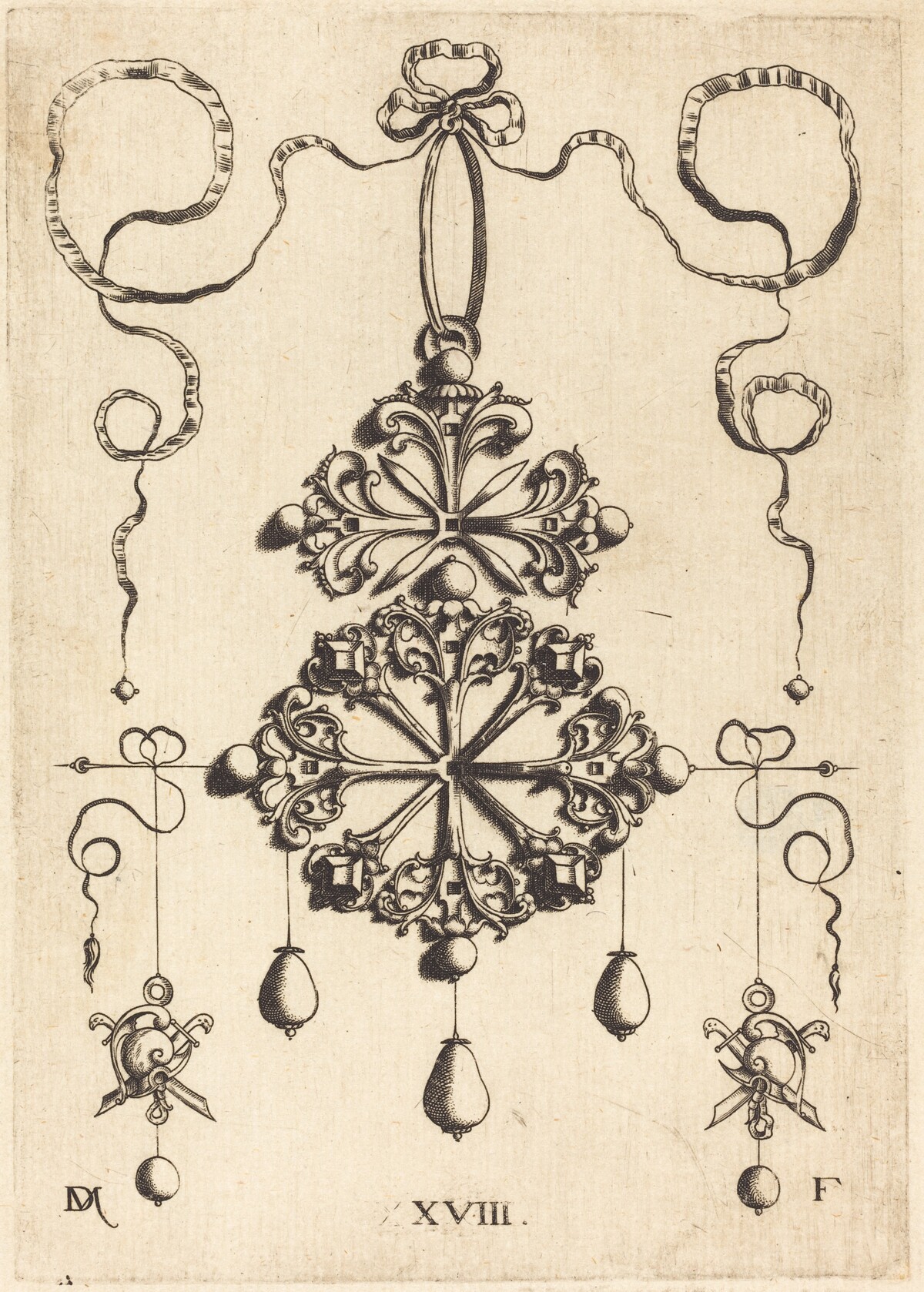 Pendant with Two Double Crosses by Daniel Mignot