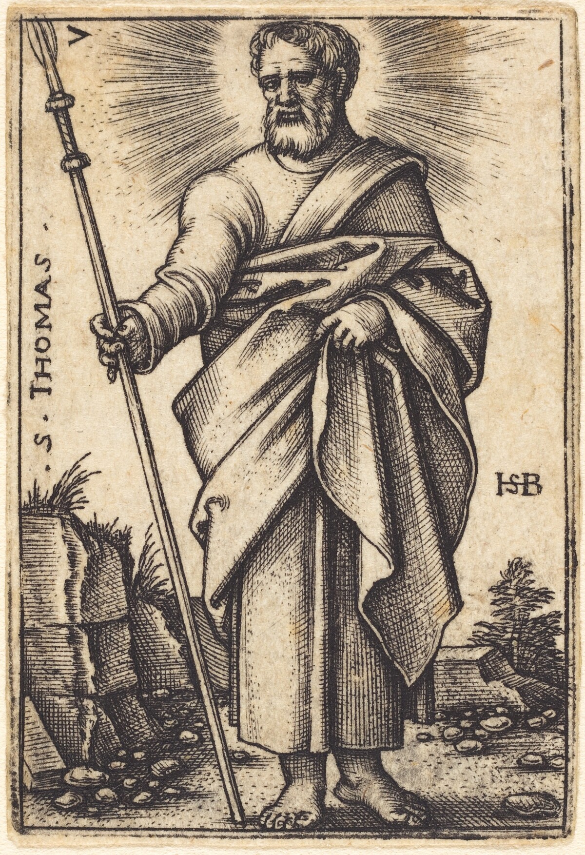 Saint Thomas by Sebald Beham