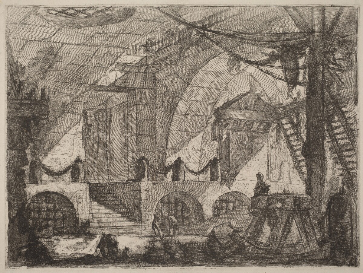 The Sawhorse by Giovanni Battista Piranesi