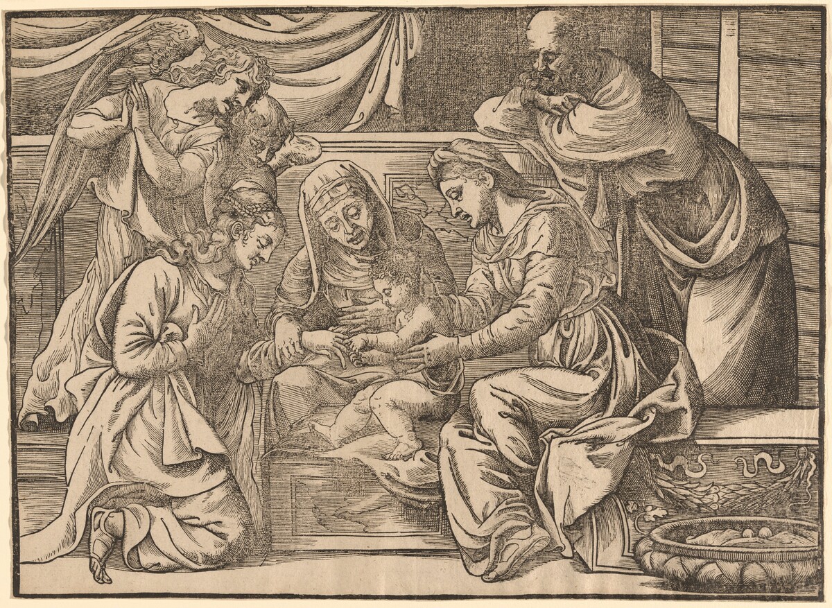 The Mystic Marriage of Saint Catherine by Nicolò Boldrini, after Titian