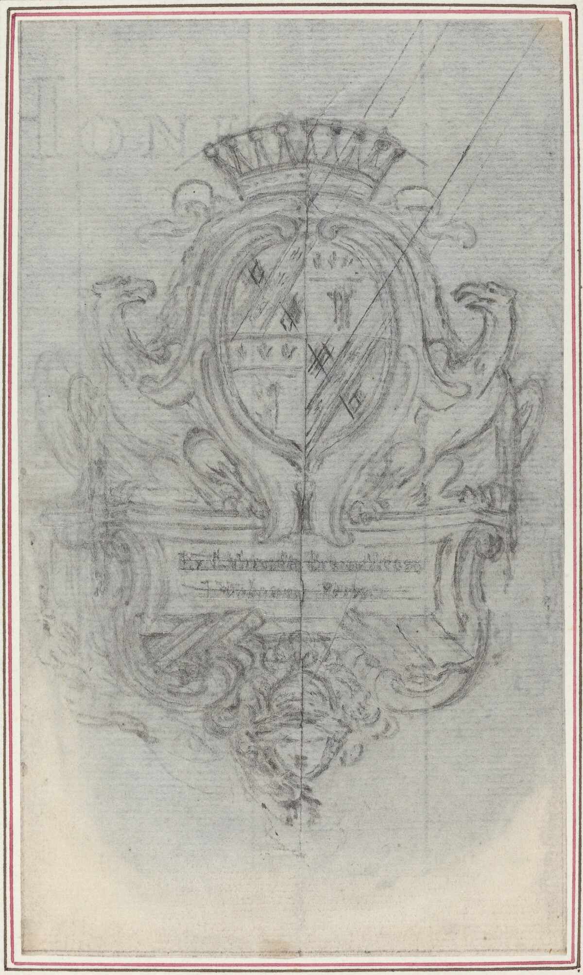 Coat of Arms with Two Eagles by Hubert François Gravelot