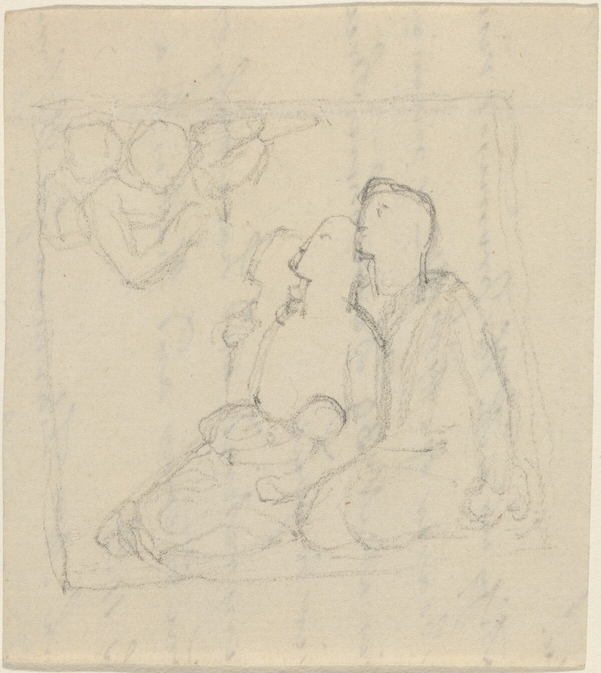 A Family Addressed by Angels by John Flaxman