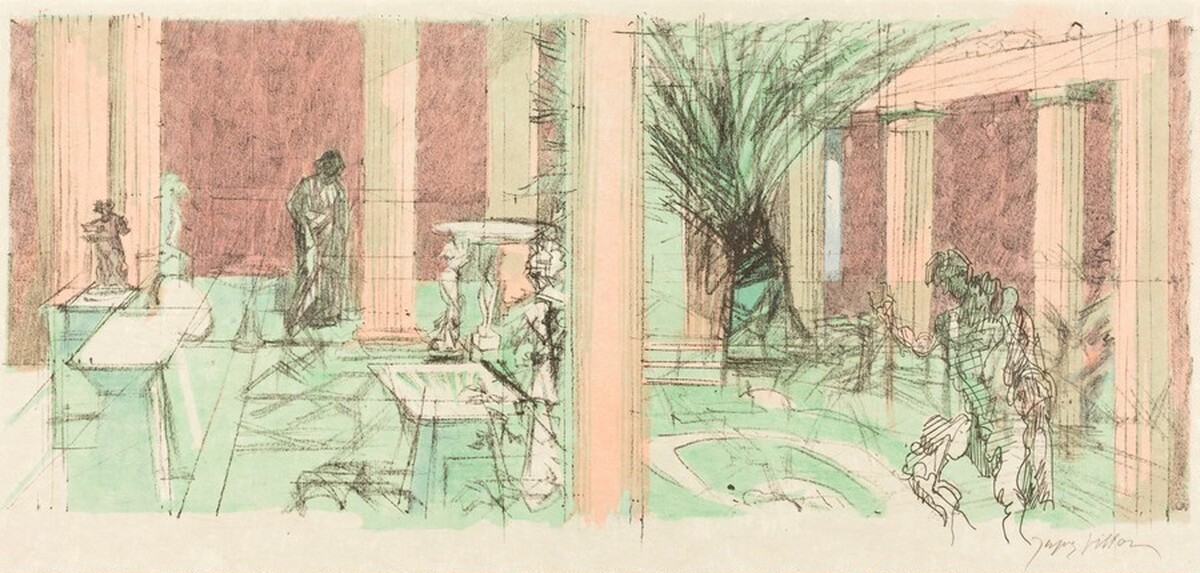 Tenth Bucolic: Lycoris and Gallus by Jacques Villon