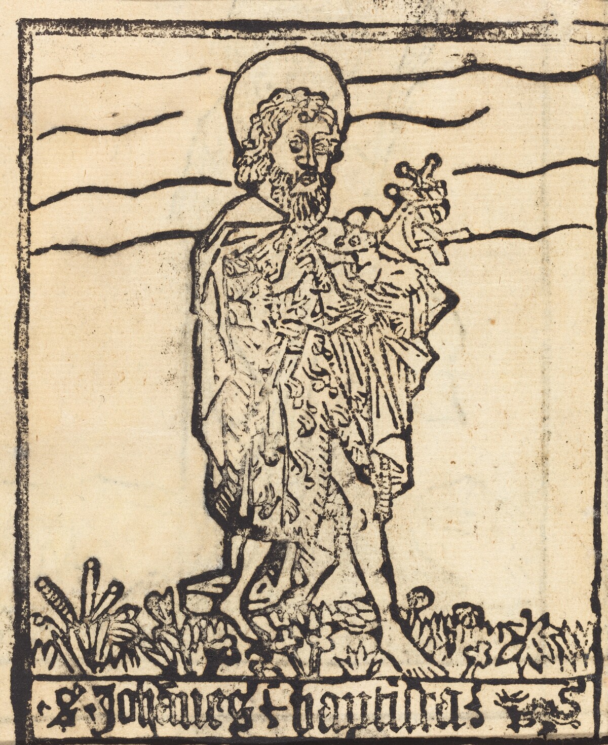 Saint John the Baptist [recto] by German 15th Century