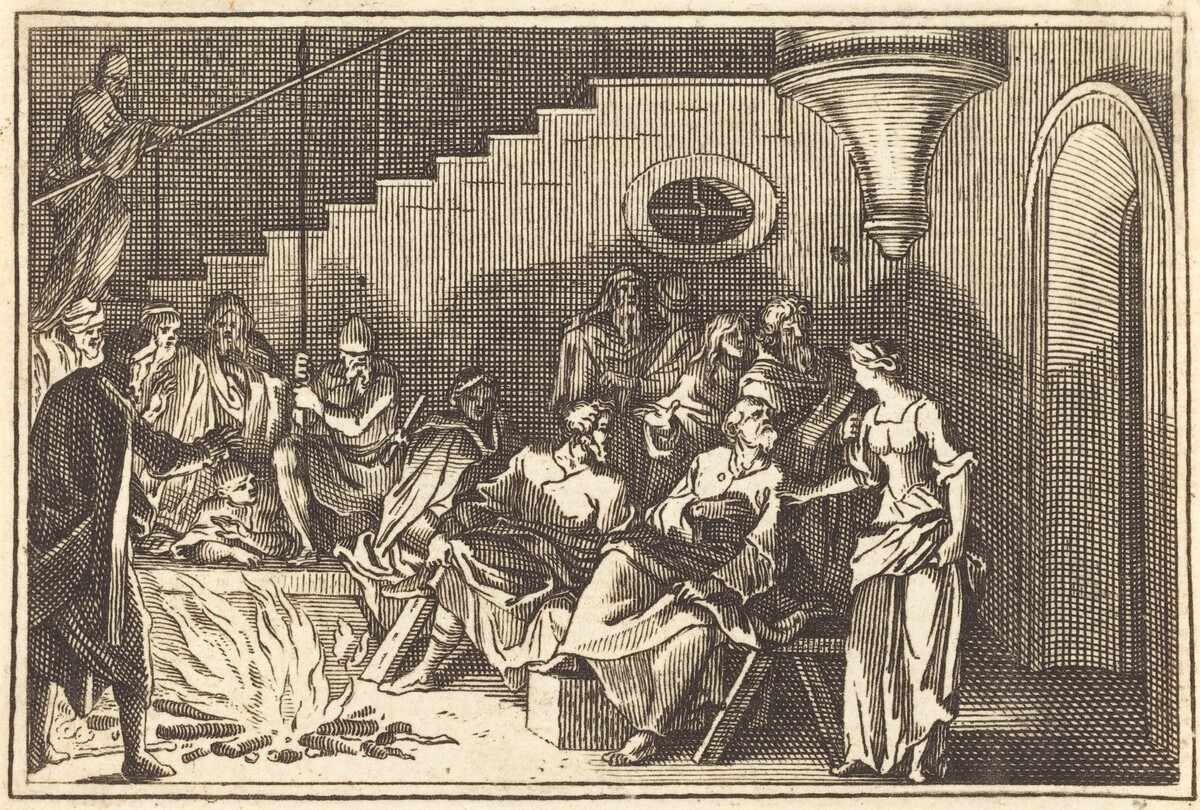 Peter Denying Christ by after Sébastien Le Clerc I