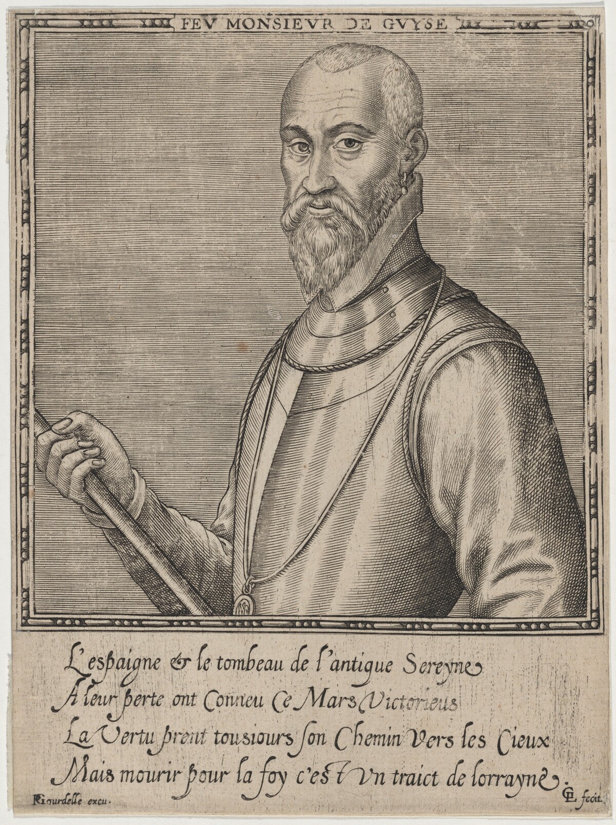 Francis de Lorraine, Second Duc de Guise by Unknown Artist after Pierre Gourdelle