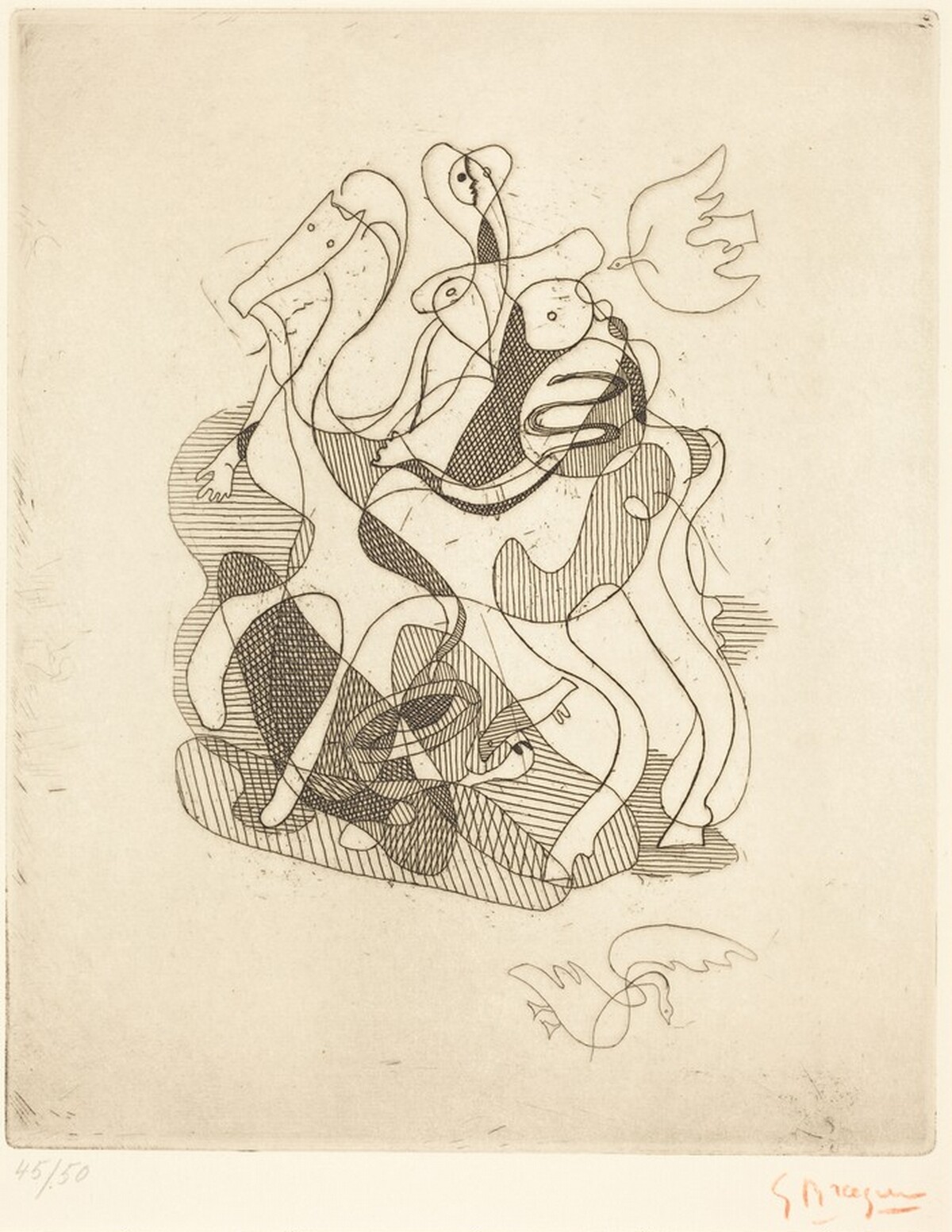 Théogonie, Page 41 by Georges Braque