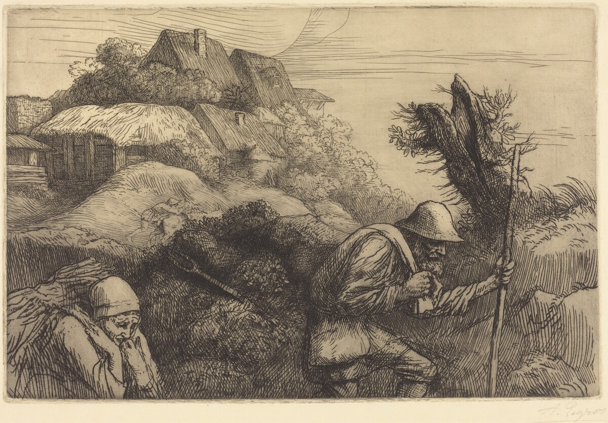Return from the Woods (Le retour du bois) by Alphonse Legros