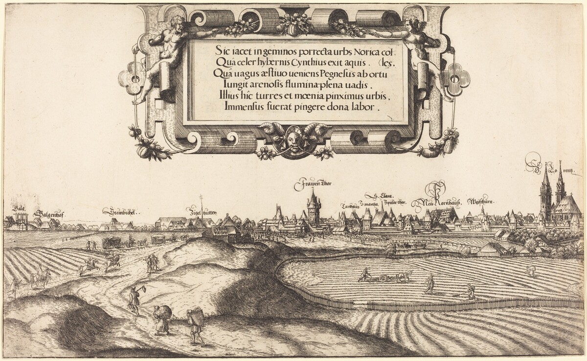 View of Nuremberg from the East [left section] by Hanns Lautensack