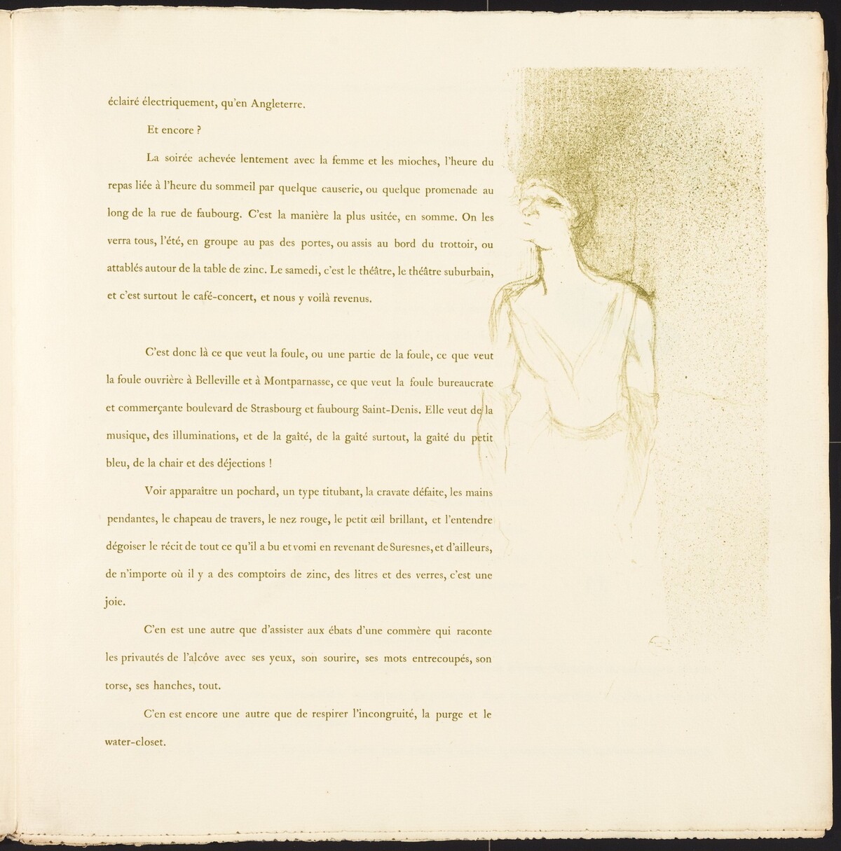 Yvette Guilbert by Henri de Toulouse-Lautrec