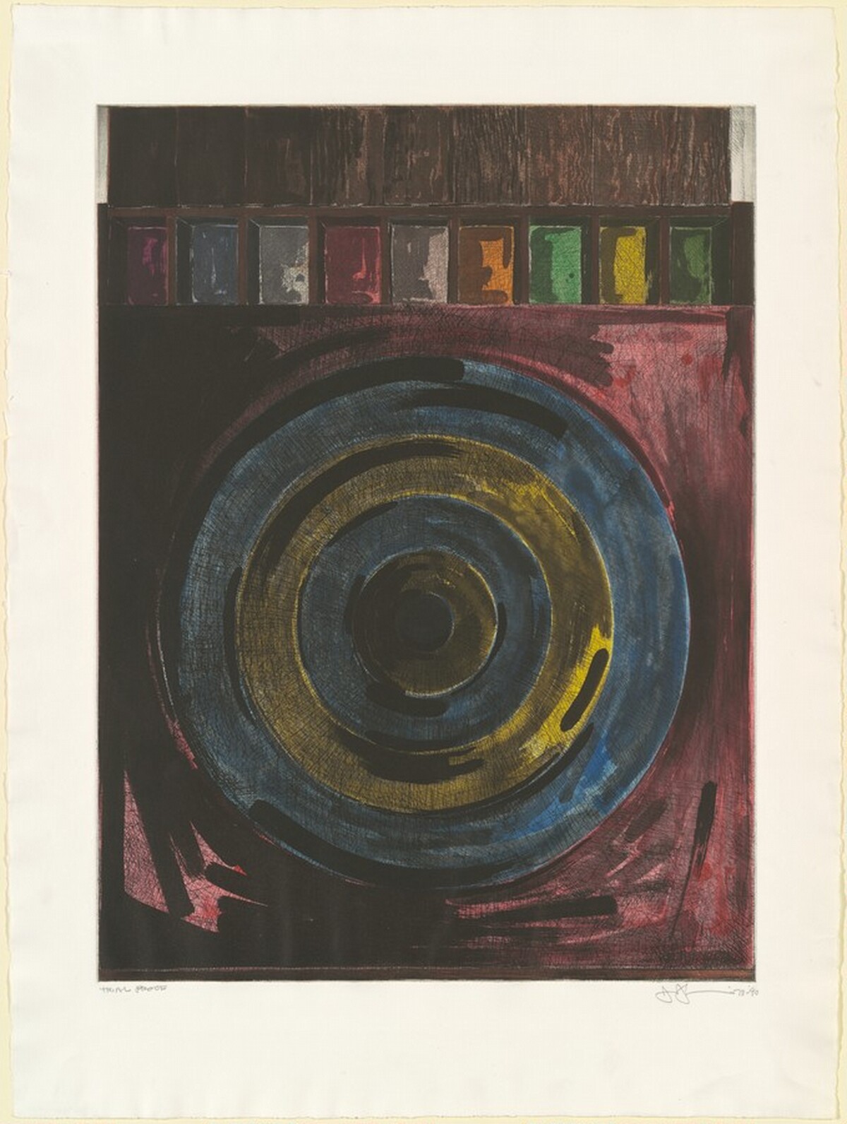 Target with Plaster Casts [trial proof] by Jasper Johns