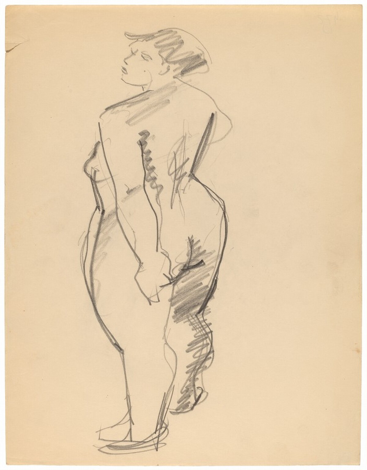 Nude Turned to the Left, Three-quarter View, Seen from the Back by Mark Rothko