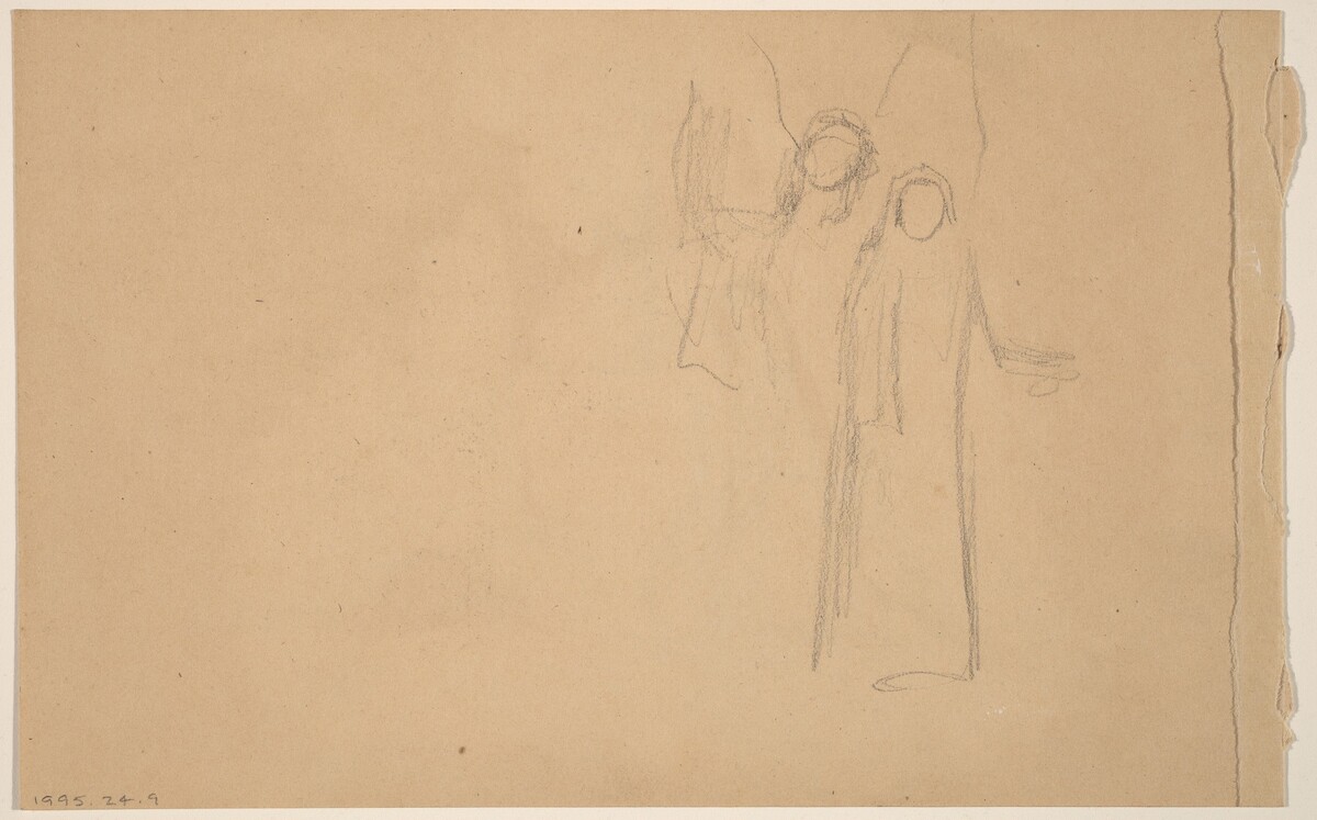 Study of Figures [verso] by Charles Sprague Pearce