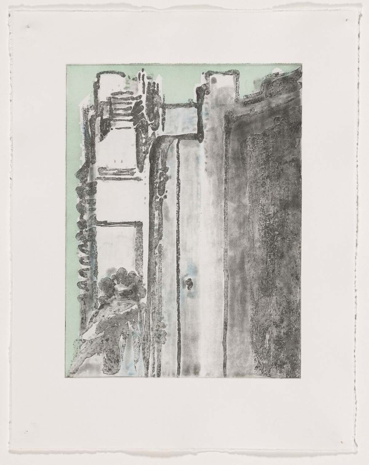 City Edge [working proof 19] by Wayne Thiebaud